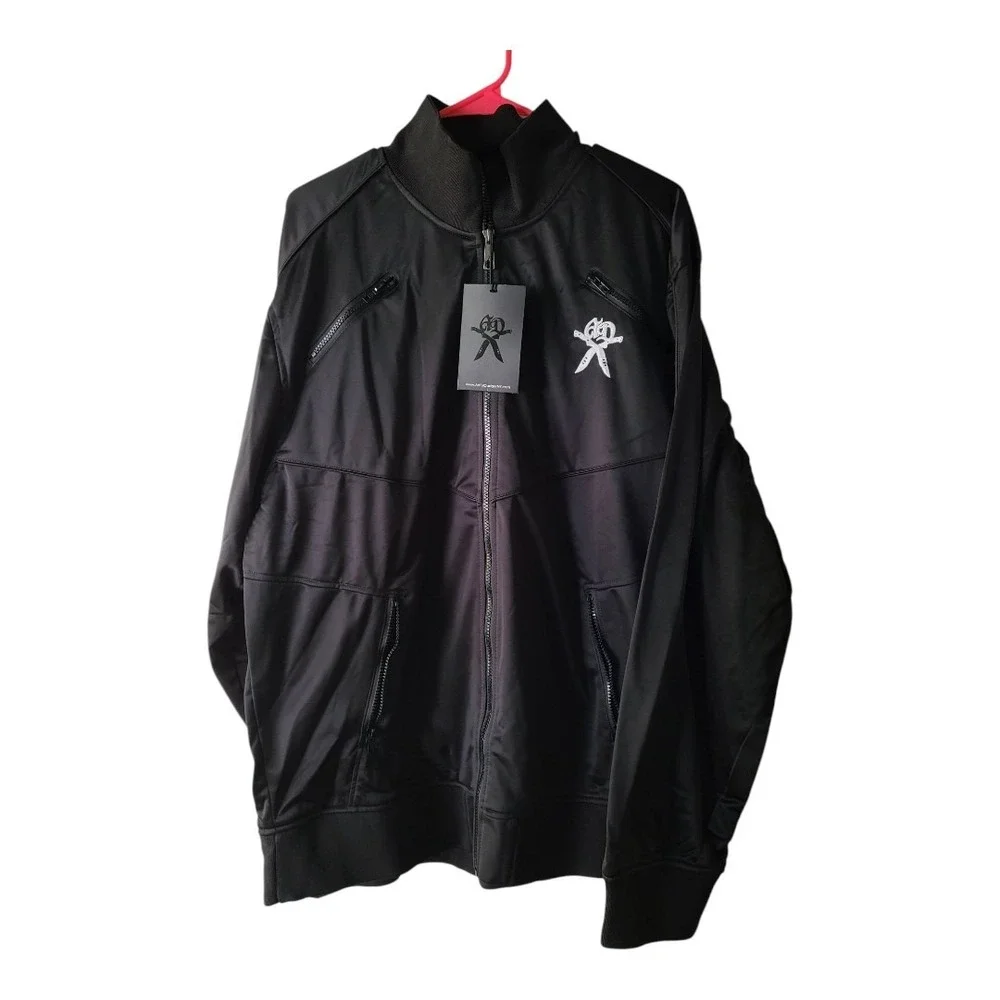 ARTFUL DODGER Men's‎ Black Ad Zip Up Jacket $98 NEW 3x